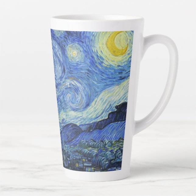 Tasse Latte Vincent Van Gogh - Nuit étoilée (Droite)