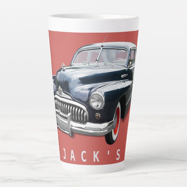 Tasse Latte Vintage 1940s Black Buick Custom (Devant)