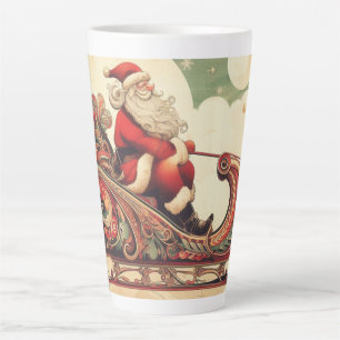 Tasse Latte vintage/capricieux/père Noël/Noël