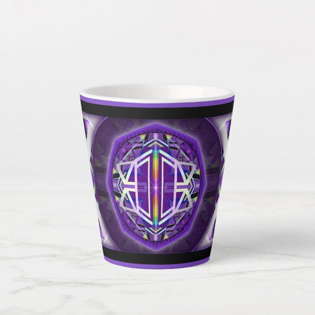Tasse Latte Violet W3 (Devant)