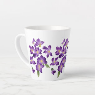 Tasse Latte Violette Vintage violette violette