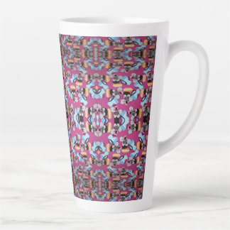 Tasse Latte Violettes Douces Et Mobilier