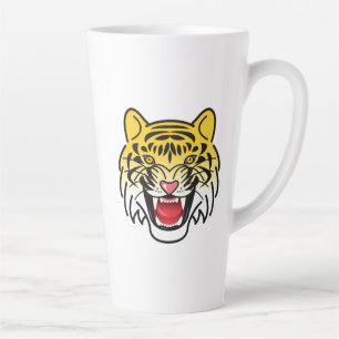 Tasse Latte Visage de Tigre Souriant Art-21876