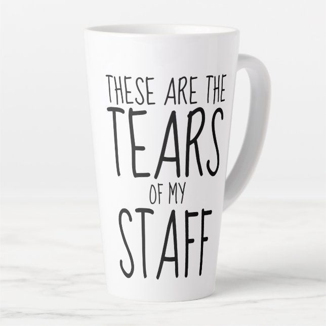 Tasse Latte Voici les Larmes de Mon Équipe (Angle droit)