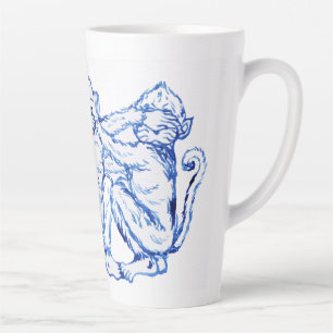 Tasse Latte Voir No Evil Monkey's Designs