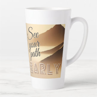 Tasse Latte Voir votre objectif clairement