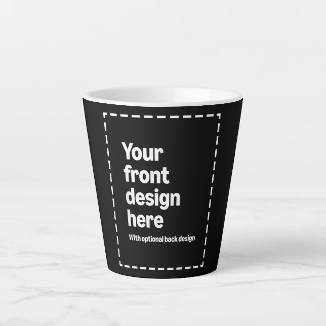 Tasse Latte Votre création ici (Devant)