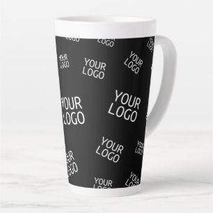 Tasse Latte Votre logo de conception, de photo ou d'entreprise
