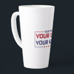 Tasse Latte Votre Vote Votre Voix police colorée<br><div class="desc">L'image montre le lettrage "VOTRE VOTE VOTRE VOIX" dans une typographie claire et moderne. Le message souligne l'importance des élections et de la participation politique.

Police colorée</div>