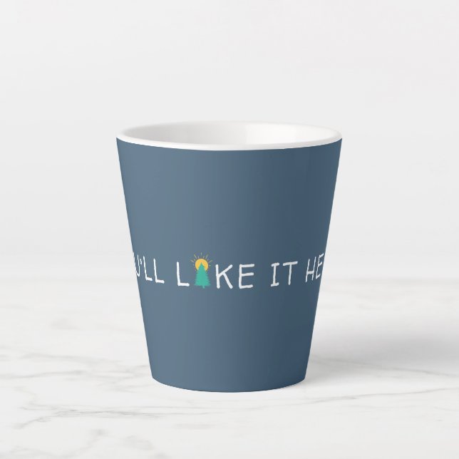 Tasse Latte Vous Aimerez Ici Citation (Devant)