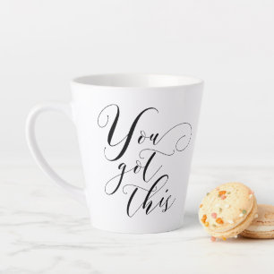 Tasse Latte Vous Avez Ce - Stylo Typographie Inspirationnel