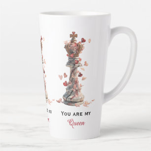 Tasse Latte Vous êtes ma Reine Chess Saint-Valentin