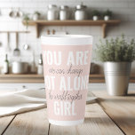 Tasse Latte Vous N'Êtes Pas Une Seule Fille Citation De Motiva<br><div class="desc">Vous N'Êtes Pas Une Seule Fille Citation De Motivation Positive</div>