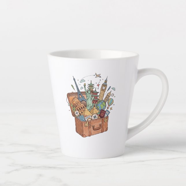 Tasse Latte Voyage (Droite)