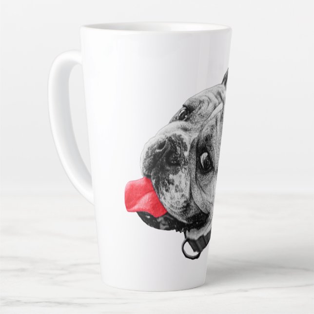 Tasse Latte Vrai Pop Bulldog (Angle gauche)