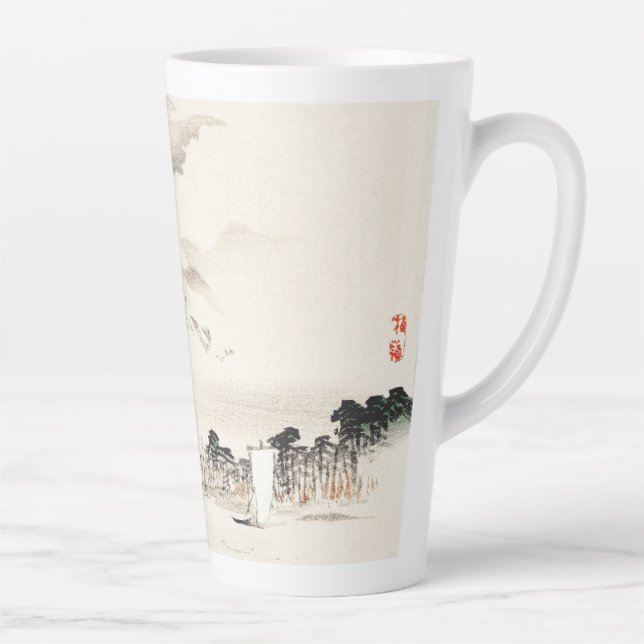 Tasse Latte Vue du Mont Fuji par Kōno Bairei (Droite)