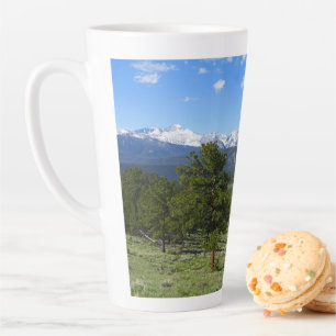 Tasse Latte Vue panoramique des montagnes Rocheuses