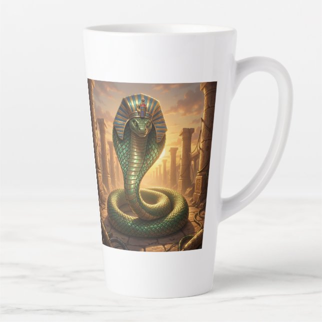 Tasse Latte Wadjet – Déesse serpent égyptienne (Droite)
