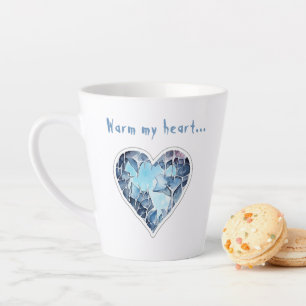 Tasse Latte Warm my icy heart, personnalisé