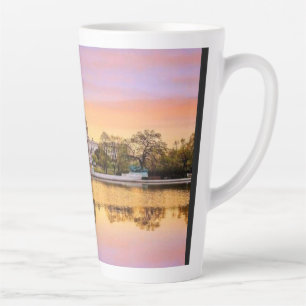 Tasse Latte Washington DC US Capitol Building Coucher de Solei