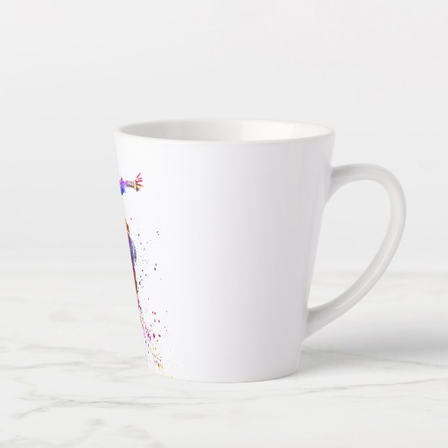 Tasse Latte watercolor skater (Droite)