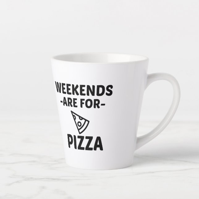 TASSE LATTE WEEK-END DE PIZZA (Droite)