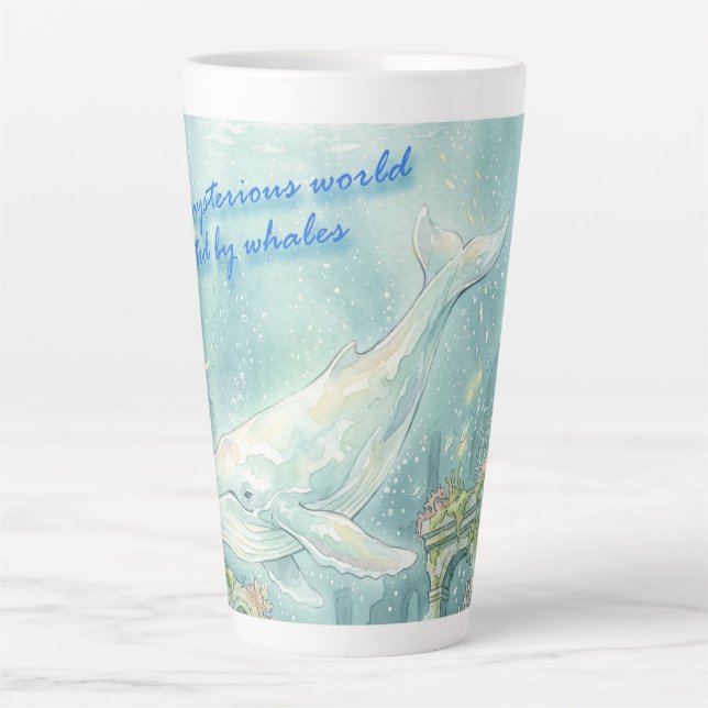 Tasse Latte Whale Atlantis Underwater Fantasy (Devant)