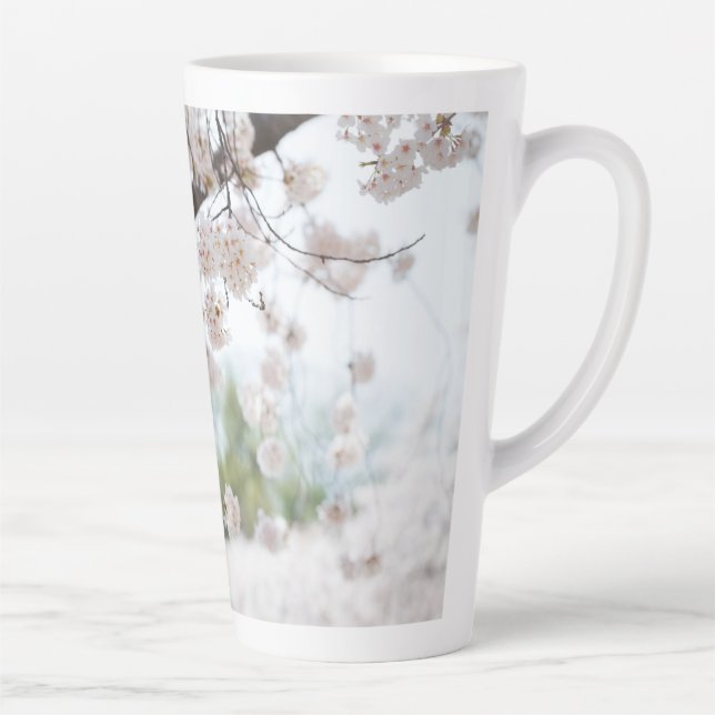 Tasse Latte White Cherry Blossoms (Droite)
