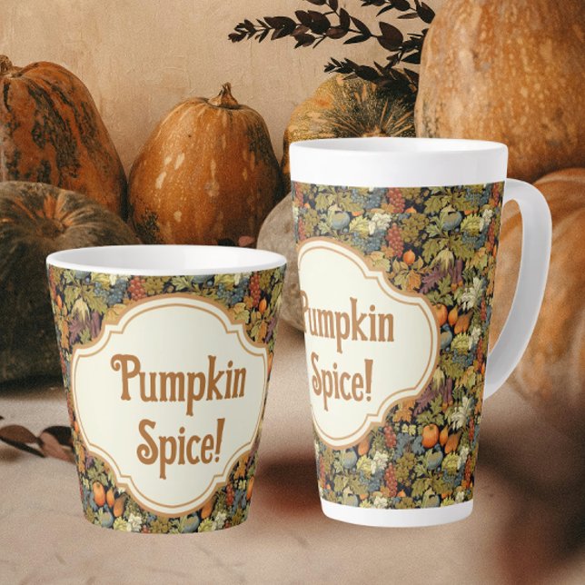 Tasse Latte William Morris Épice de Citrouille d'Automne Perso (Pumpkin Spice 
Sounds delish!)