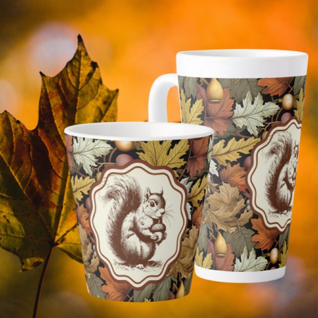 Tasse Latte William Morris Thanksgiving d'automne (Pumpkin spice latte anyone?)