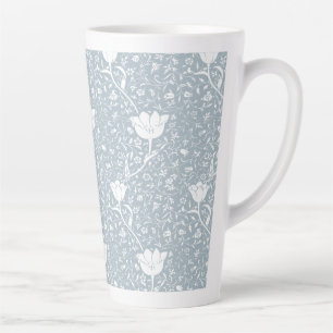 Tasse Latte William Morris Tulips en Motif blanc