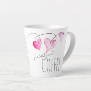 Tasse Latte Witty Hearts Cadeau de la Saint-Valentin