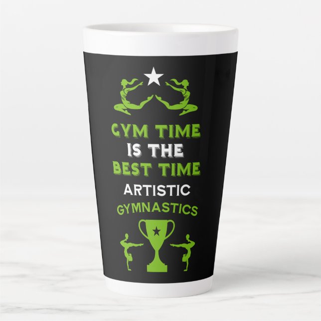 Tasse Latte Women's Artistic Gymnastics (Devant)