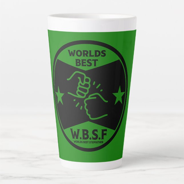 TASSE LATTE WORLDS MEILLEUR STEPFATHER (Devant)