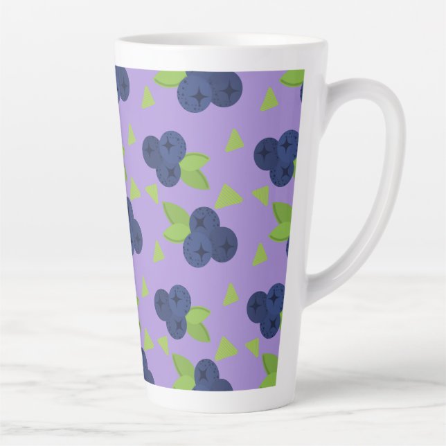 Tasse Latte wow blueberry motif (Droite)