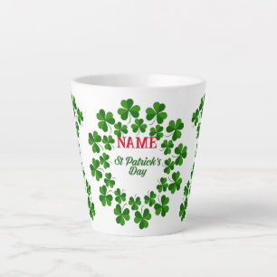 Tasse Latte Wreath de la Saint Patrick Thunder_Cove
