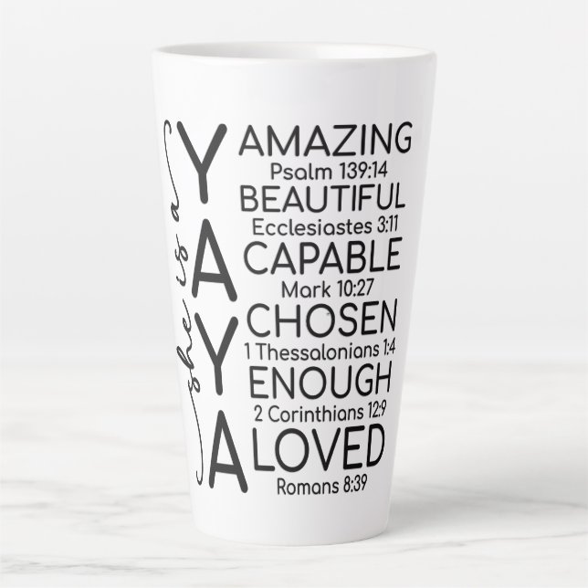 Tasse Latte Yaya Inspirante (Devant)