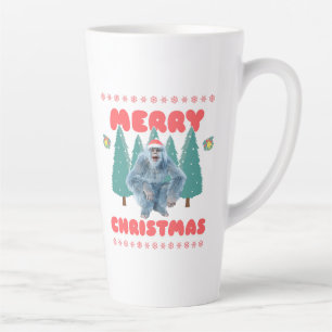 Tasse Latte Yeti Drôle - Joyeux Noël
