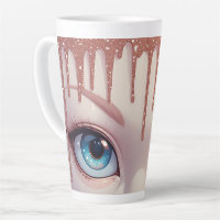 Yeux bleus de fantaisie qui dégoulinent
