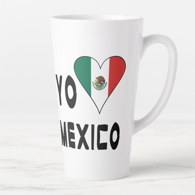 Tasse Latte Yo Amo Mexico Grande (Droite)