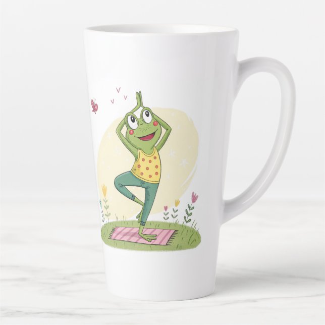 Tasse Latte Yoga good morning collection design (Droite)