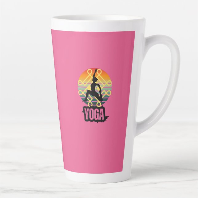 Tasse Latte Yoga, Paix intérieure (Droite)
