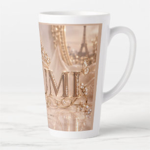 Tasse Latte Youmi Conception de nom de luxe élégant