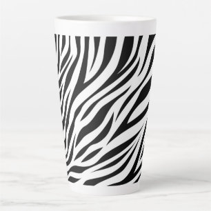 Tasse Latte Zebra Animal Skin Imprimer Motif-15391