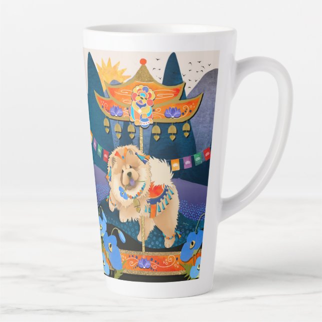 Tasse Latte ZEN CARNIVAL Chow - conception de l'enveloppe de t (Droite)