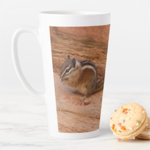 Tasse Latte Zion Chipmunk sur Red Rocks