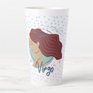Tasse Latte Zodiac, Femme Virgo moderne
