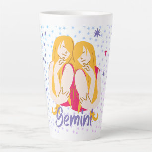 Tasse Latte Zodiac moderne Gemini Twins