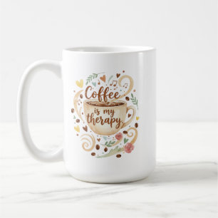 Tasse « Le café est ma thérapie » Mug drôle de tas