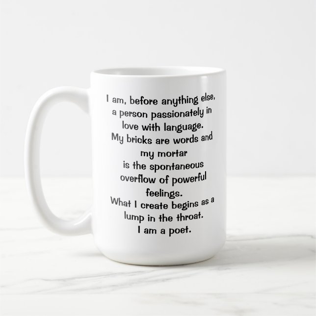 Tasse Le Credo du Poète (Gauche)